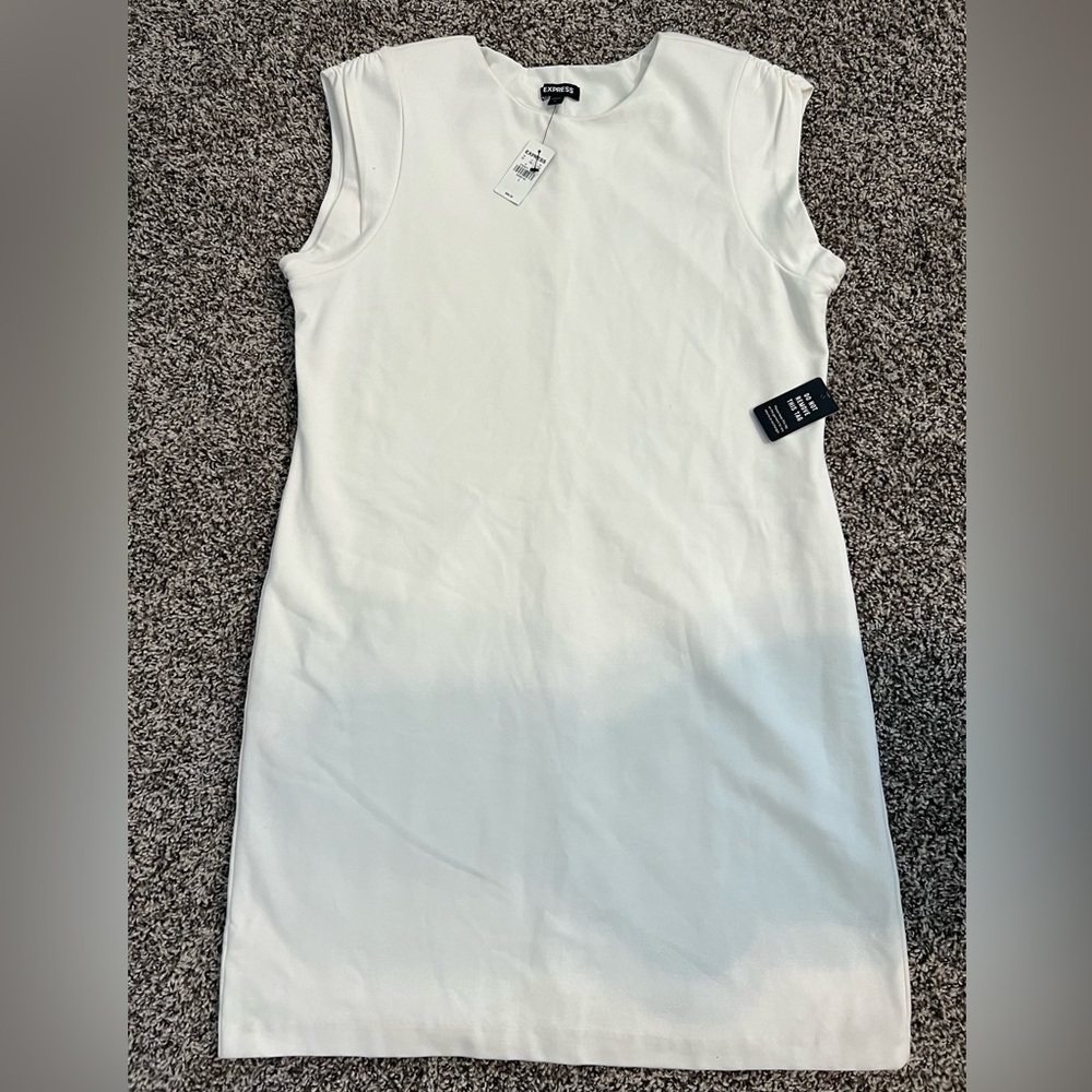NWT Express women’s white dress